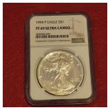 1994 P PF69 Ultra Cameo American Silver Eagle