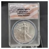 2011 PCGS MS70 25th Anniversary Initial Release