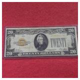 1928 $20 Gold Certificate
