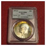 Silver 1972 Eisenhower US Dollar PCGS MS66