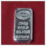 250g .999 Fine Silver Bar IGR Sealed with COA