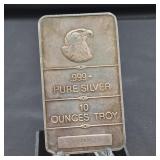 10oz .999 Fine Silver Bar