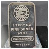 1oz .999 Fine Silver Bar Engelhard