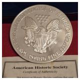 Half Pound .999 Fine Silver Round 2000 ASE Design