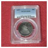 1857 Seated Liberty US Half Dollar PCGS AG03
