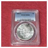 1880 S Morgan Silver Dollar MS62