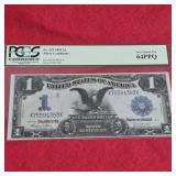 1899 $1 US Silver Certificate Horseblanket Large