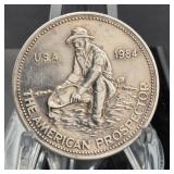 1oz .999 Fine Silver Round Vintage 1984 Prospector