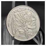 1oz .999 Fine Silver Round Buffalo Nickel Design