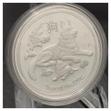 1oz .999 Fine Silver Round Australia 2018