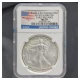 2013 S MS70 Early Releases American Silver Eagle