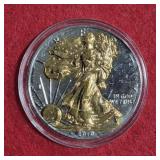 2010 Gold Detailed American Silver Eagle