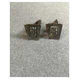 Ed Levin Sterling Hieroglyphic Cufflinks