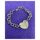 Engraved Heart Bracelet