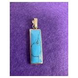 Mexico 925 Turquoise Pendant