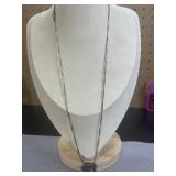 23in Sterling Buffalo Pendant Bar Link Style