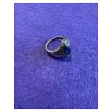 Sterling Blue Sapphire Ring