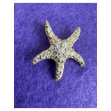 Gold Tone Starfish Pendant
