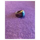 925 Turquoise Ring Size 11