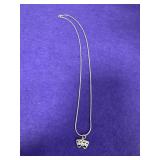 925 Drama Mask Necklace 20in