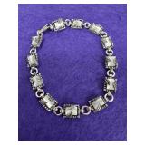 925 White Inlay Floral Bracelet