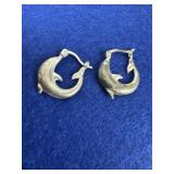 Dolphin 925 Hoop Earrings