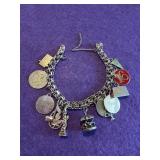 Sterling Travelers Charm Bracelet