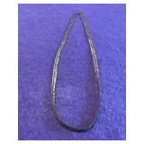 17.5 925 Braided Herringbone Necklace