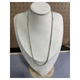 18in Sterling Rope Chain Necklace