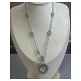 17in Judith Ripka Sterling Silver Cubic Zirconia