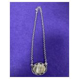 Brighton Necklace w/Oval Pendant 19in