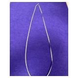 30in Sterling Italy Stamped Necklace