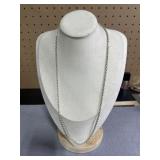 23in Sterling Rope Chain Curb Link Necklace
