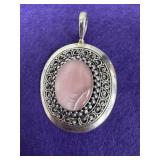 925 Pink Mother of Pearl Pendant