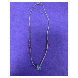 Southwestern Turquoise Necklace 15in