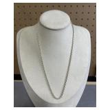 17in Sterling Rope Chain Necklace