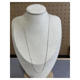 20in Sterling Box Chain Necklace