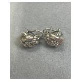 David Yurman 925 Infinity Cable Knot Huggie Hoop