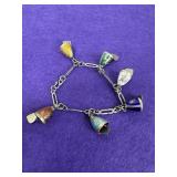 Vintage Siam Multicolored Bell Charms