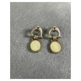 Sterling Gold Tone Drop Earrings
