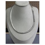17in Sterling Omega Chain Necklace