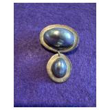 Ocean Blue Mother of Pearl Pendat/Brooch