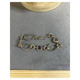 7in Sterling Lia Sophia Toggle Bracelet with