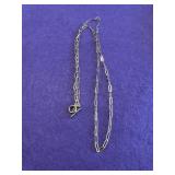 34.5in 925 Gold Tone Necklace