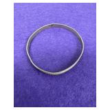 Sterling Bangle Bracelet w/Twisted design