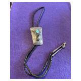 Navajo Style Bolo Tie with Turquoise