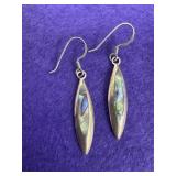 Abalone Sterling Dangle Earrings
