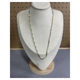 19in Sterling Braided Herringbone Chain Necklace