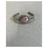 925 Alpaca Mexico Fuchsia Mother of Pearl Cuff