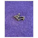 Sterling Weiner Dog Pendant